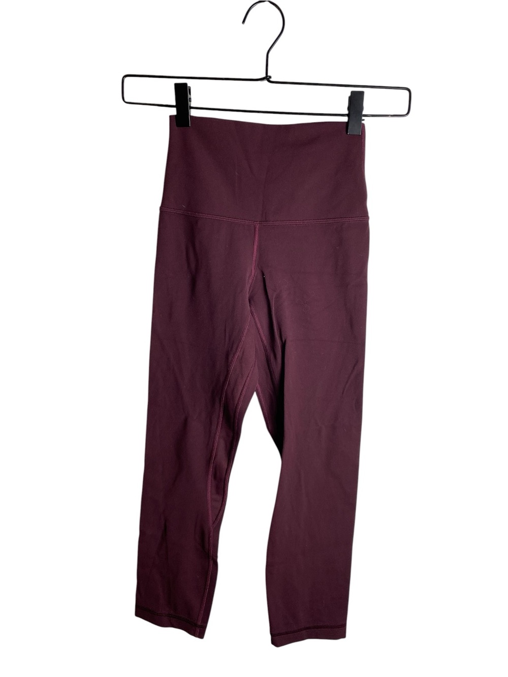 Lululemon Burgundy Wine Align High Rise Crops